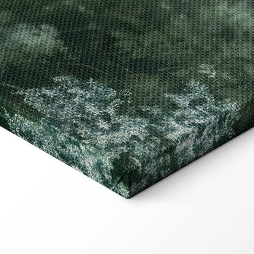  Slika - Retro Landscape Grove Trees and Pond in Patinated Shades of Green 30x20 Standard Slike