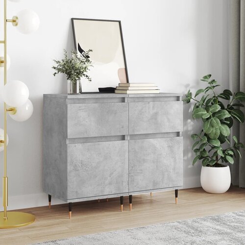 vidaXL Komode 2 kom boja betona 40 x 35 x 70 cm od konstruiranog drva Cijene