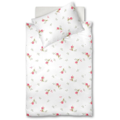 Fleuresse posteljnina fashion 140/200 cm saten bela, pink, svetlo zelena Cene