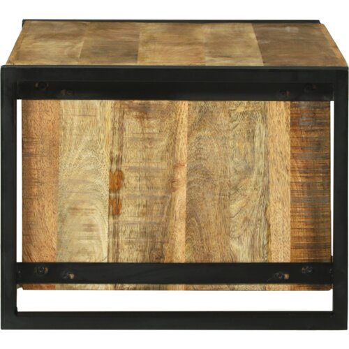 vidaXL Klubska miza 90x50x38 cm iz trdega grobega lesa mangov Cene