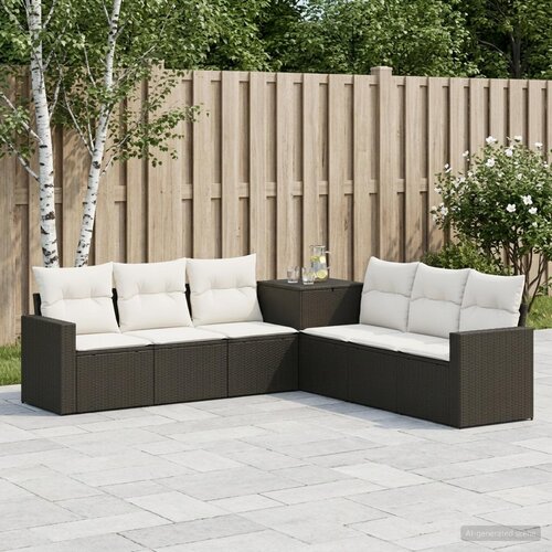  Set sofe 7 kom. Crna i krem-bijela 55 x 55 x 69 cm 237,5 x 237,5 x 85 cm Cene