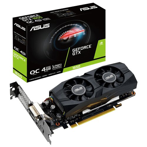 Asus GeForce GTX 1650 OC 4GB GDDR5 128-bit DUAL-GTX1650-O4G-LP grafička kartica Slike