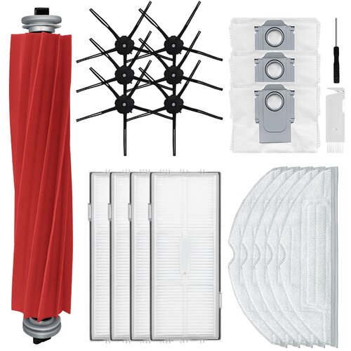 INF Dodatki krtače/filtri/krpe za brisanje/vrečke 19 delov Xiaomi Roborock S7 MaxV / S7 MaxV Ultra / S7 Pro Ultra / T8 Plus / G10S, (21542159) Slike