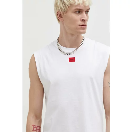 Hugo Pamučna majica za muškarce, boja: bijela