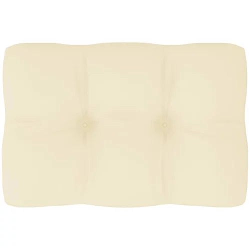 vidaXL jastuk za sofu od paleta krem 60 x 40 x 10 cm