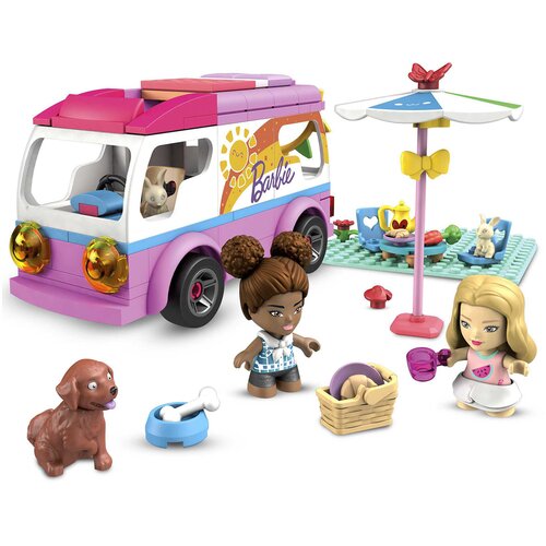 Mattel Mega Barbie Dream Campervan Adventure z 2 mini lutkama in dodatki, Ve?barvno, (21581955) Cene