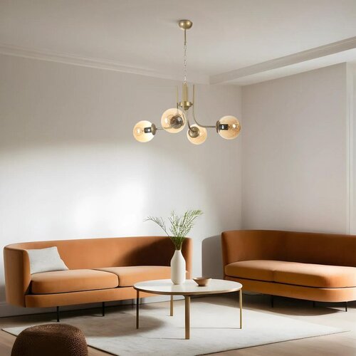 Opviq nevada 4 Lü eskitme bal Camlı avize ambergold chandelier Cene