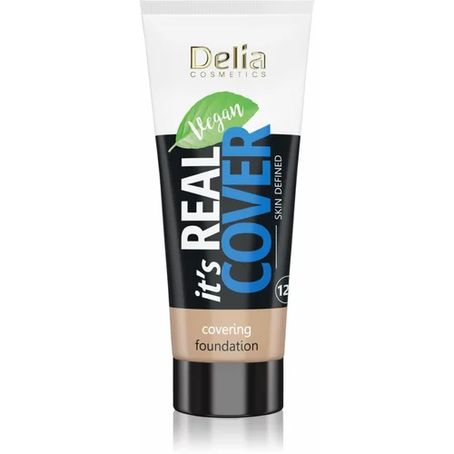 Delia Cosmetics It's Real Cover prekrivni tekoči puder odtenek 203 Latte 30 ml
