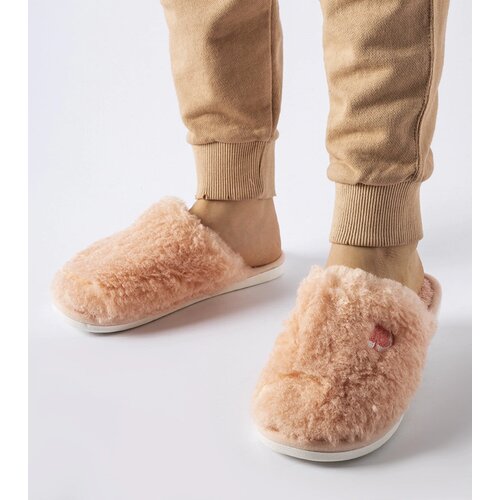 Gemre Pink warm slippers with Alessio patch Cene