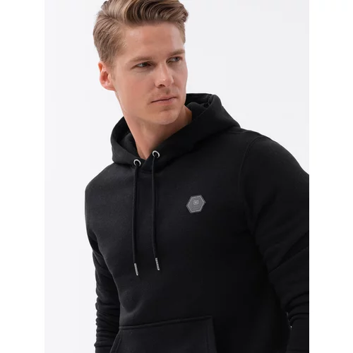 Ombre Men's kangaroo hoodie - black