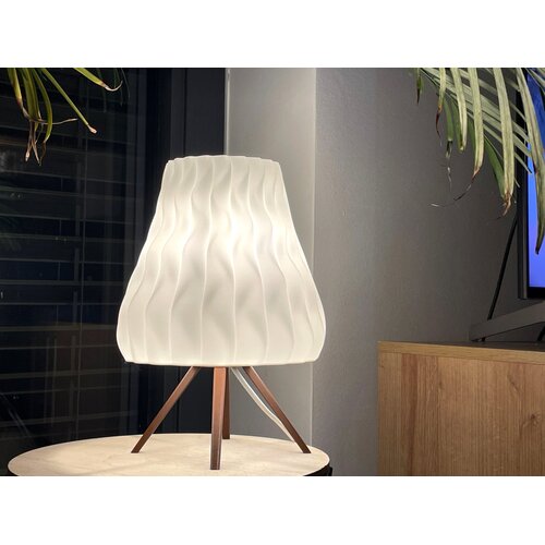 IKEA STR&amp;Aring;LA &amp;ndash; Wave stolna lampa (PLA, topla bijela) Slike