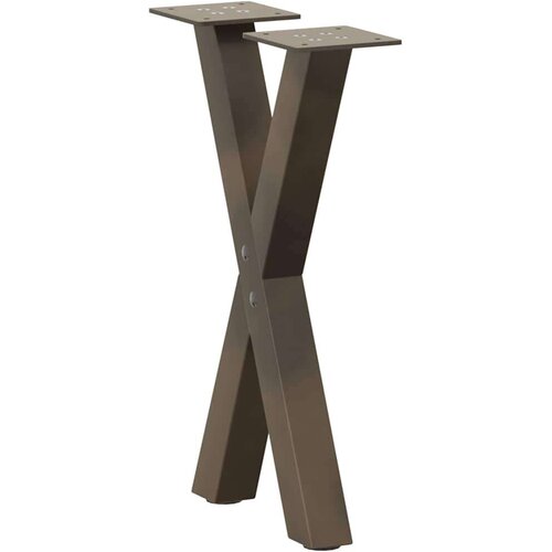  Noge za klub stolić u obliku slova X 2 kom prirodni čelik 38 x (42-43) cm čelik - Prirodna 38 x (42-43) cm (40 mm) 2 1 Slike