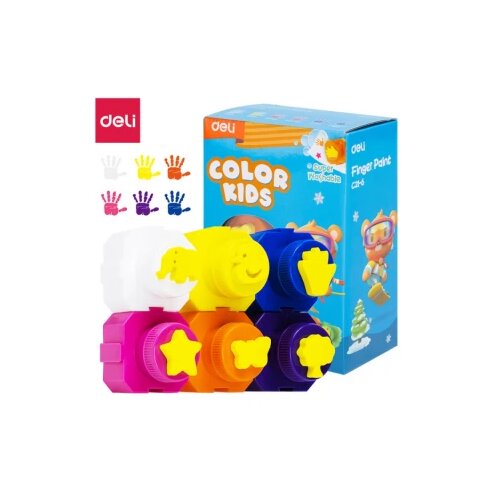Boja ZA PRSTE TEMPERA DELI 6 X 18ML SA &Scaron;ABLONIMA EC21-6 Cene