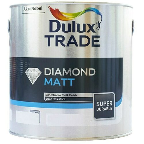 DULUX Unutarnja disperzijska boja Diamond Matt (Bijele boje, 5 l) Slike