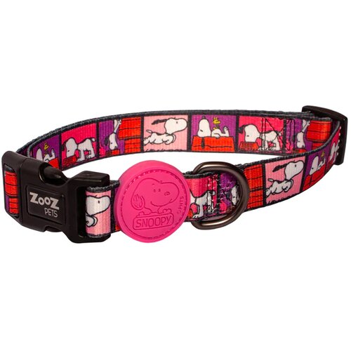ZOOZ PETS ogrlica za pse snoopy film color s 27,5-42,5 cm roze Cene