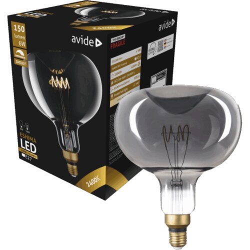 Avide Sijalica, LED 6W, E27, 2700K, 360&amp;deg;, 230V AC &amp;ndash; Jumbo Smoky 6W E27 Slike