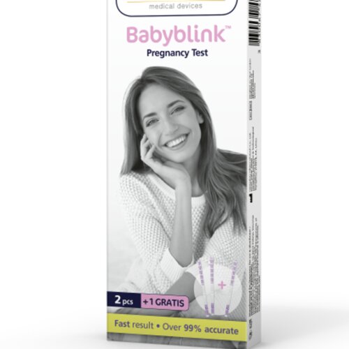 Mediblink Test nosečnosti Babyblink lističi 3x M155 2+1 GRATIS Cene