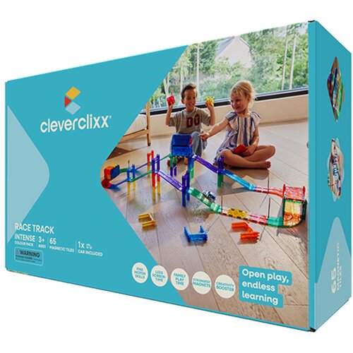 Cleverclixx&amp;reg; magnetne pločice race track intense (65 komada) Slike
