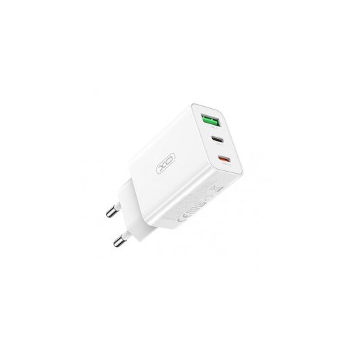XO L101 stenski polnilec PD QC 2x USB-C 1x USB Slike