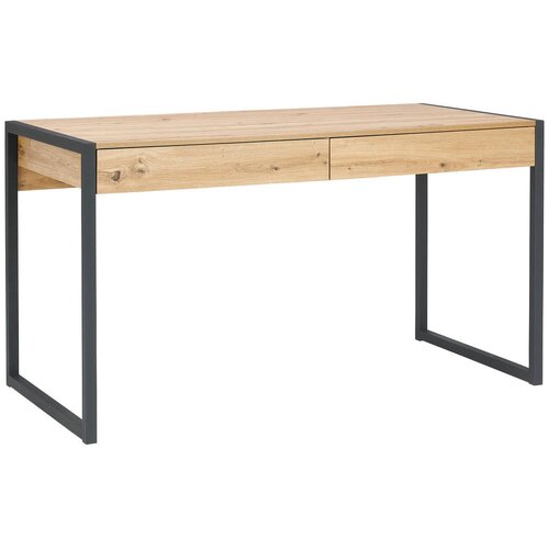 MID.YOU PISALNA MIZA kovina, leseni material črna, hrast artisan Cene