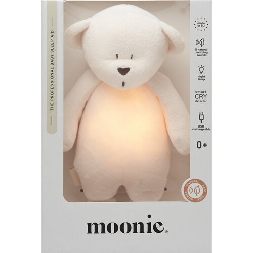 Moonie Bear 2.0 Organic Cream ninica z melodijo 1 kos Slike
