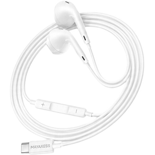 Oem Mayaxess, Žične USB-C slu&scaron;alke za Galaxy S21 Ultra z vgrajenim mikrofonom, Bela, (5000299365) Cene