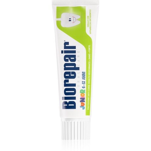 Biorepair Junior 6-12 otro&amp;scaron;ka zobna pasta Mint 75 ml Slike