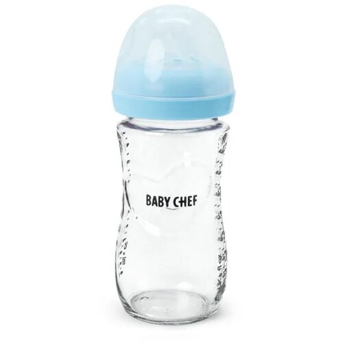 BABY CHEF flašica staklena 240ml, plava Cene