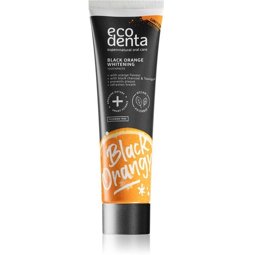 Ecodenta Toothpaste Black Orange Whitening zobna pasta za popolnoma bele zobe z okusom pomaranče 100 ml Cene