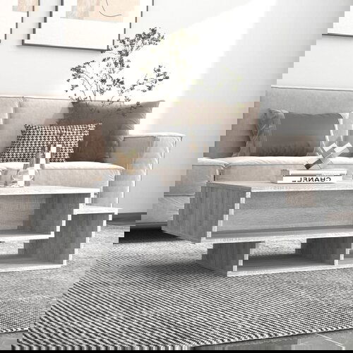 vidaXL stolić za kavu siva boja hrasta sonome 105 x 55 x32 cm drveni Cijene