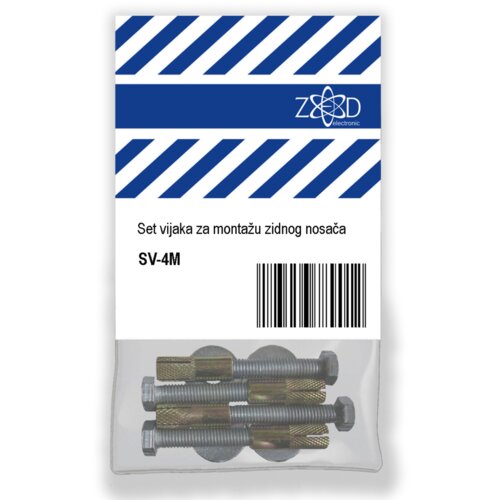 Zed Electronic Set od 4 vijka za montažu zidnog nosača Cijene