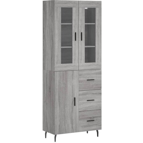 Maison Chic Visoka Komoda - Predalnik siva sonoma 69,5x34x180 cm inženirski les, (21720732) Cene