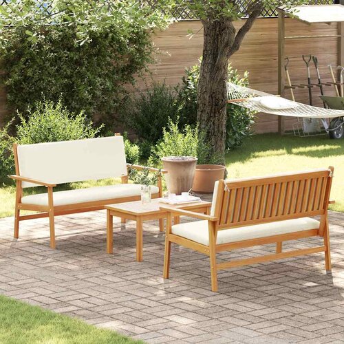  Sjedeća garnitura za vrt 3 pcs Smeđa 120 x 65,5 x 79 cm Slike