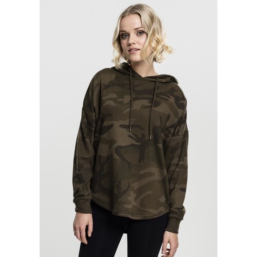 Urban Classics Women&amp;#039;s Oversized Camo Hooded Olive Camo Slike