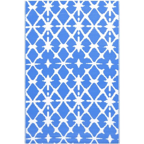 Maison Chic Zunanja Preproga, Rug modra in bela 80x150 cm PP, (22122476) Cene