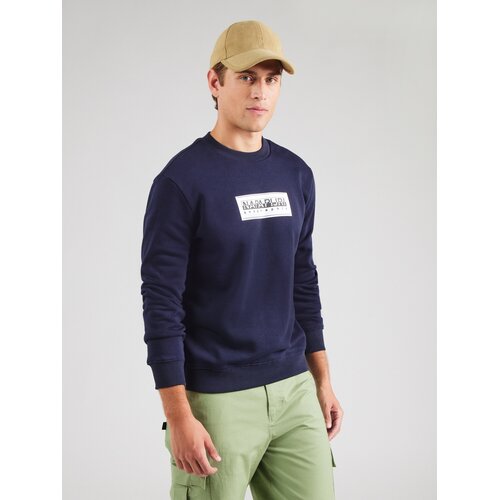 Napapijri Sweater majica &amp;#039;B-BOX&amp;#039; morsko plava / bijela Slike