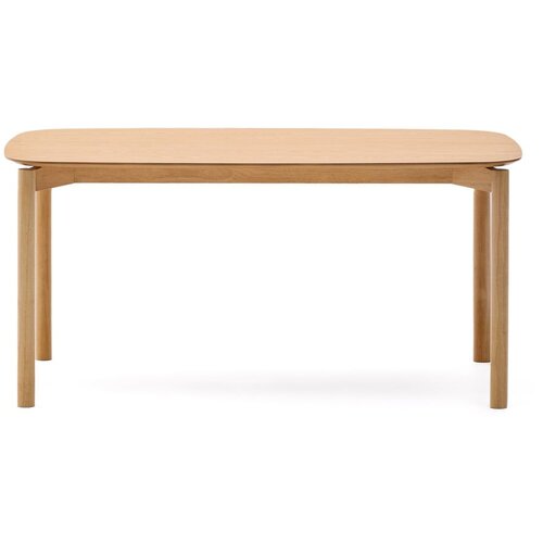 Kave Home Jedilna miza v jesenovem dekorju 90x160 cm Indara &amp;ndash; Slike