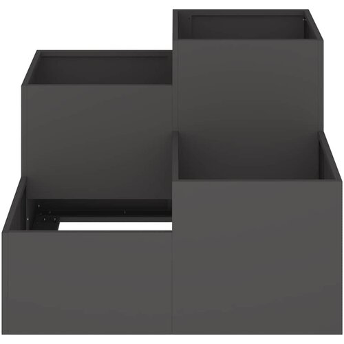  Vrtna saksija Crna 100 x 100 x 60 cm Čelik Slike