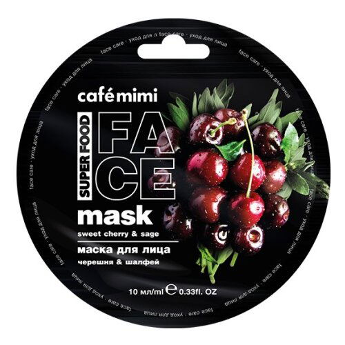 CafeMimi maska za lice sa voćem CAFÉ mimi - trešnja i žalfija super food 10ml Cene