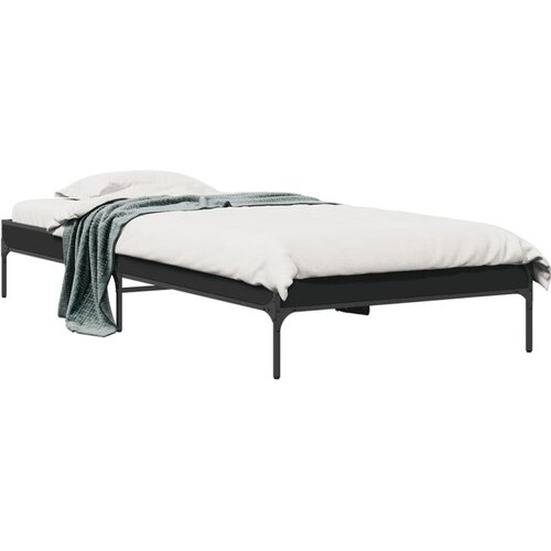 vidaXL Okvir za krevet crni 100x200 cm konstruirano drvo i metal Cene