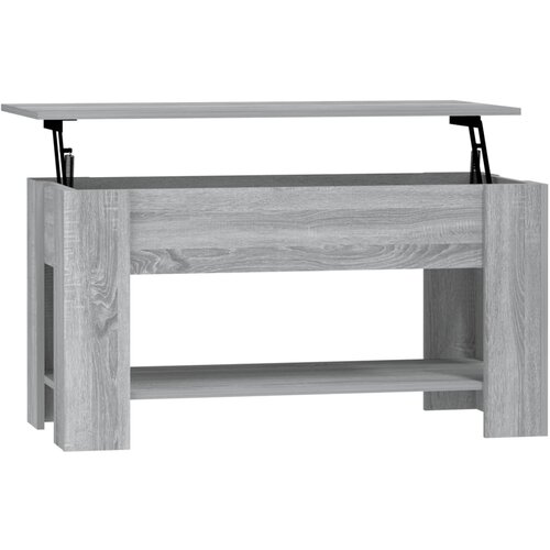 Maison Chic Klubska mizica - kavna mizica - Nizka mizica siva sonoma 101x49x52 cm konstruiran les, (21753327) Cene
