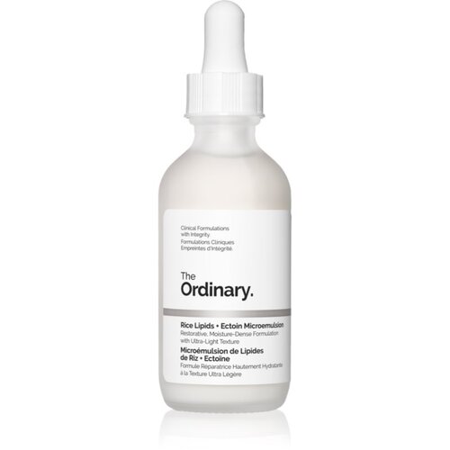 The Ordinary Rice Lipids + Ectoin Microemulsion lahka vlažilna emulzija za pomiritev kože 60 ml Cene