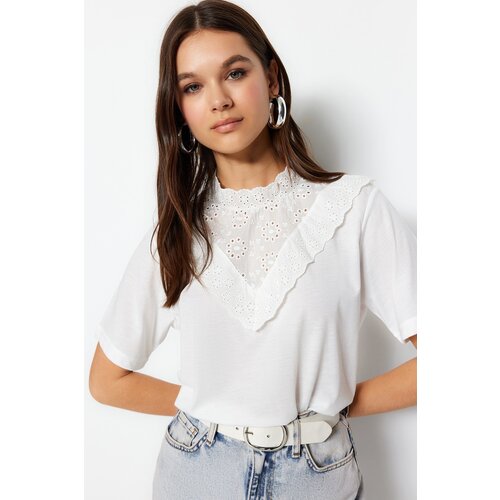 Trendyol Blouse - White - Regular fit Cene