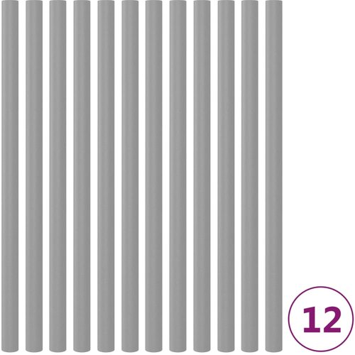 VidaXL Penasti tulci za trampolin 12 kosov 92,5 cm sivi Slike