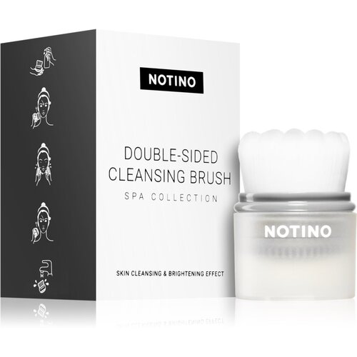 Notino Spa Collection Double-sided cleansing brush četka za čišćenje lica Grey Cijene