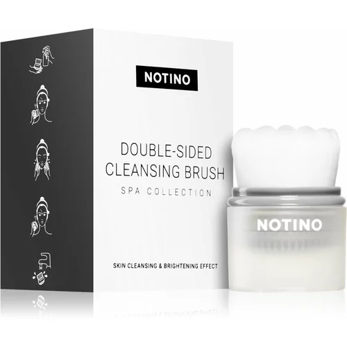 Notino Spa Collection Double-sided cleansing brush četka za čišćenje lica Grey