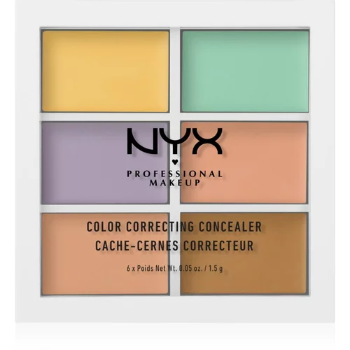 NYX Professional Makeup Color Correcting korektivna paleta nijansa 04 6 x 1.5 g