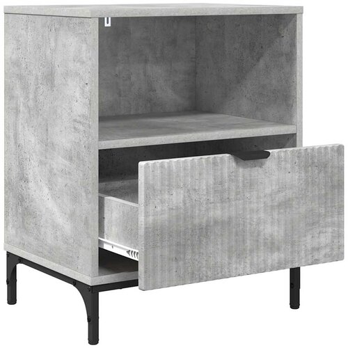  Noćni ormar Beton siva 49 x 36 x 61 cm Konstruirano drvo Slike