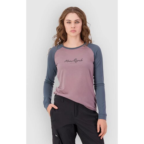 Mons Royale Icon Merino Raglan Funkcijska majica dusty mauve / dark cypress Cene