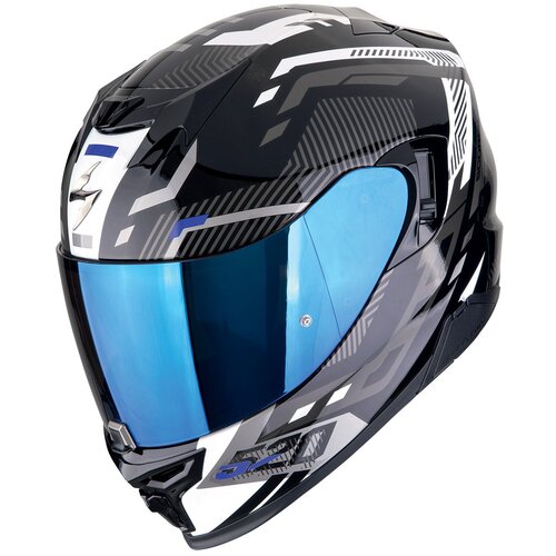 Scorpion kaciga Exo-520 evo air ranka black white blue Slike